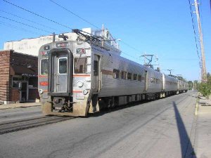Eastbound CSS&SB train at 11th & Franklin (Michigan City) 092105  2.jpg